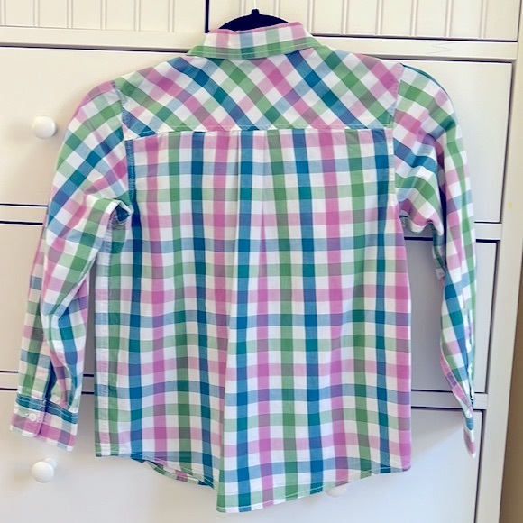 Polarn O. Pyret Boy's Plaid Button Down Shirt 6-8 years - Picture 6 of 8